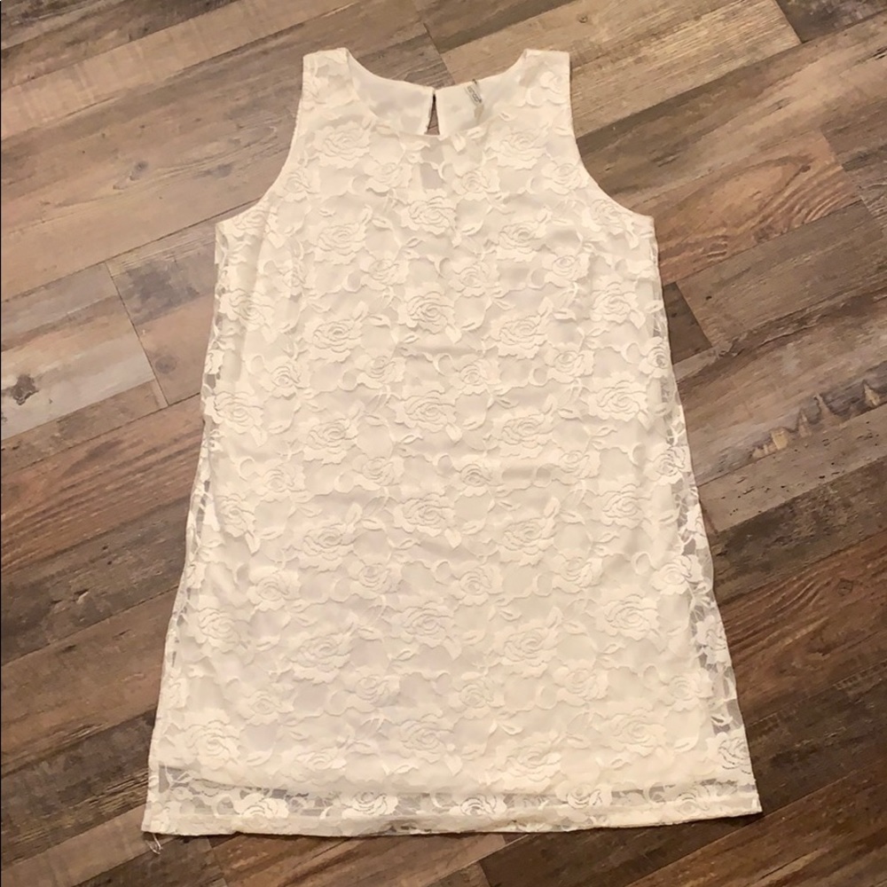 Leshop White Lace Dress